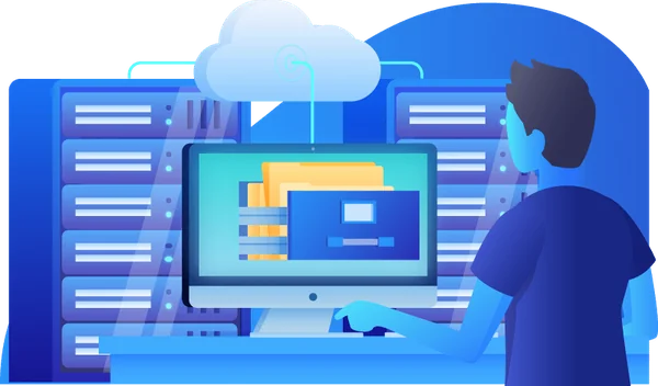 IT produkty a řešení 2 1X Hosting Illustration 02